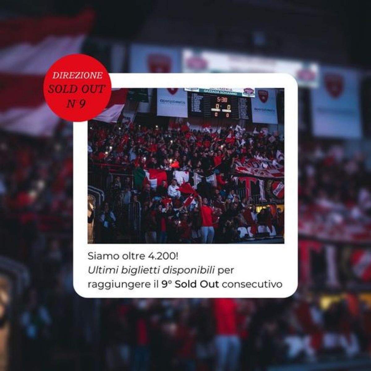 FACCIAMO IL 9° SOLD OUT!