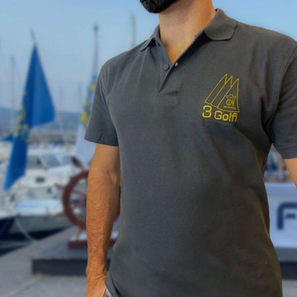 POLO DA UOMO 3 GOLFI | VARIE TAGLIE blu o grigio antracite