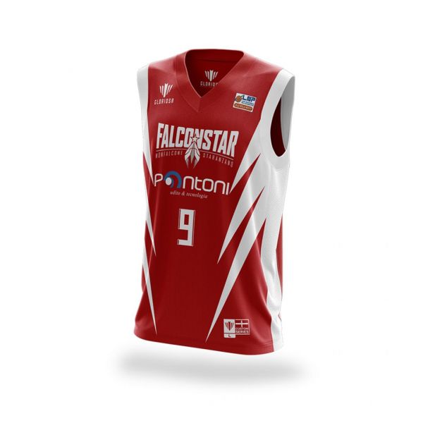 CANOTTA ROSSA AWAY IN TRIACETATO VARIE TAGLIE | FALCONSTAR BASKET