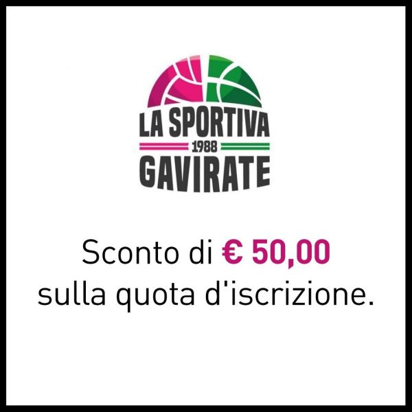 SCONTO €50,00 SULLA QUOTA D'ISCRIZIONE