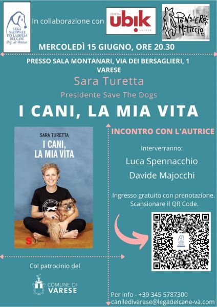 PRESENTAZIONE DEL LIBRO "I CANI LAMIA VITA" di Sara Turetta